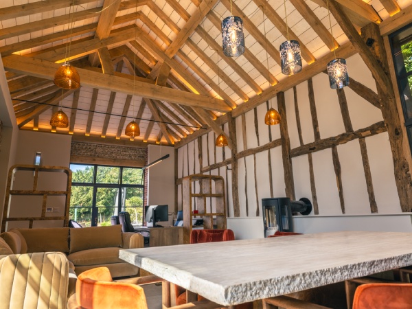 17th century Grade II listed flint barn