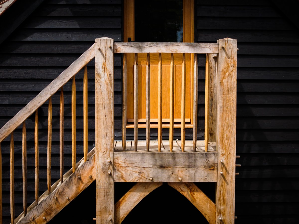 Oak frame interior