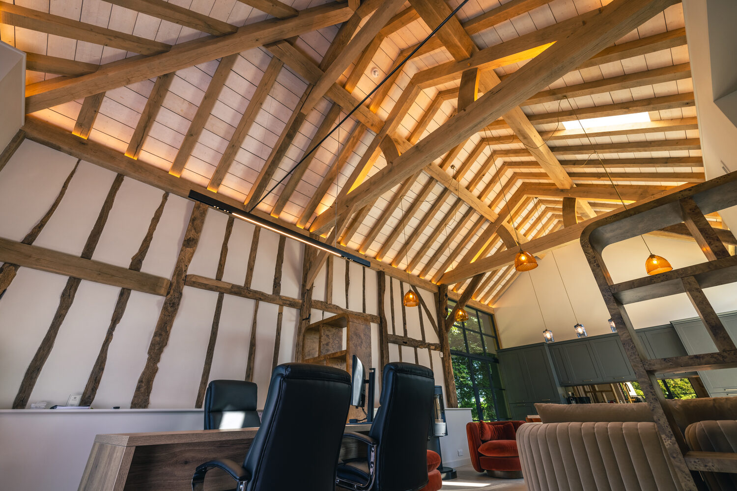 Grade II flint barn restoration