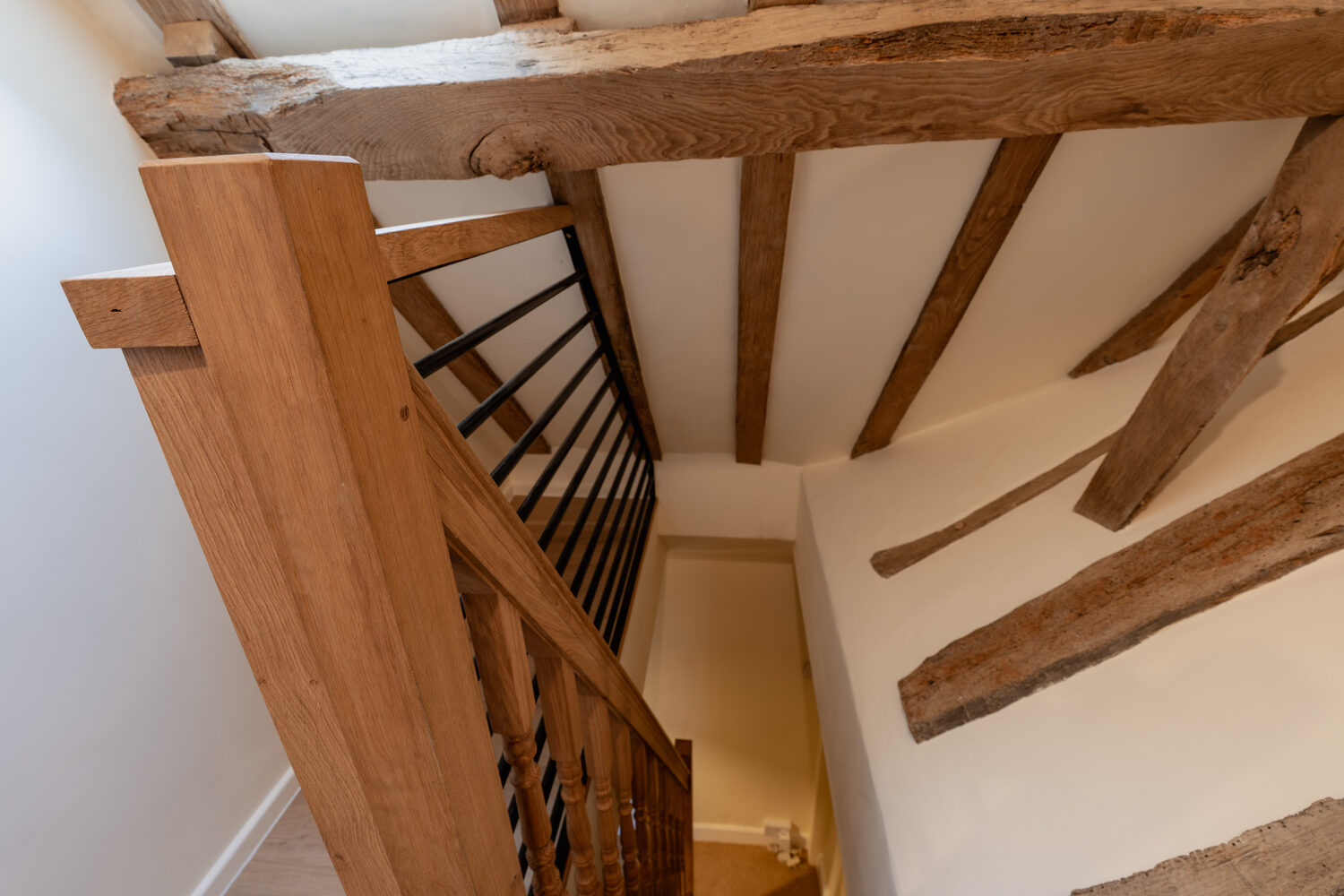 Period cottage and bespoke oak staircase