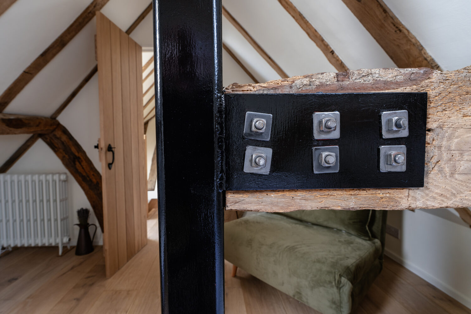 Period cottage and bespoke oak staircase