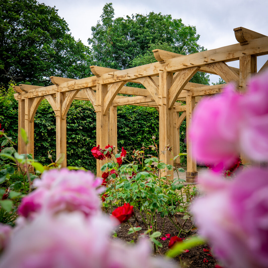 Common House oak pergola