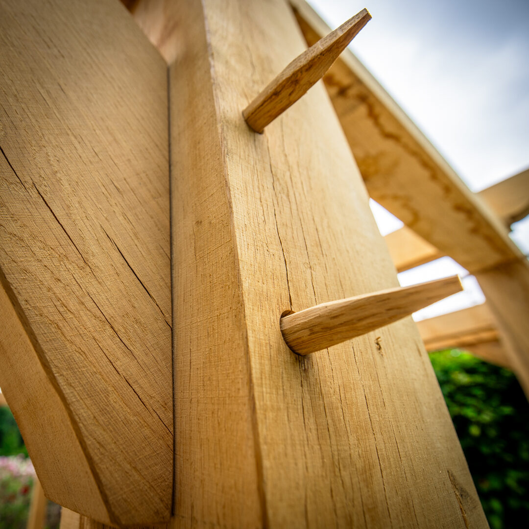 Common House oak pergola