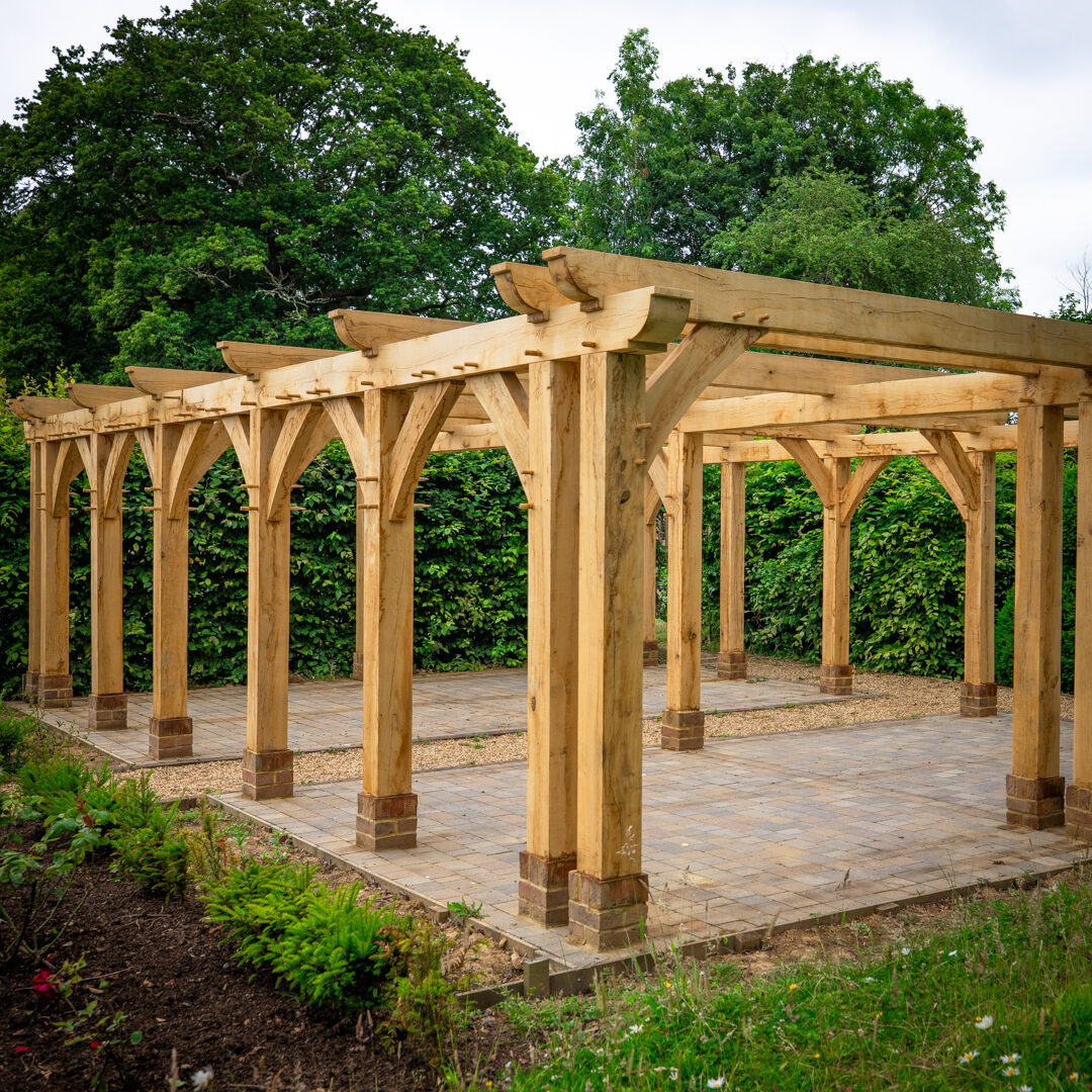 Common House oak pergola