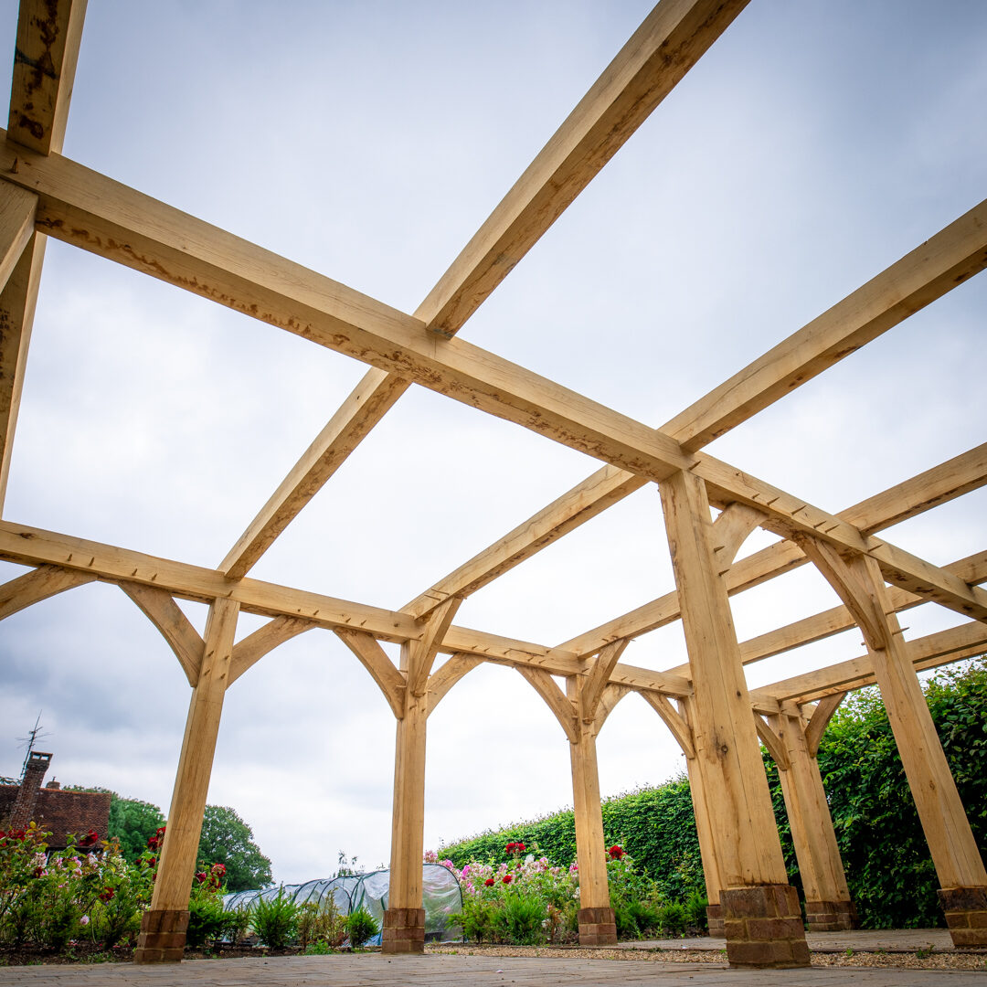 Common House oak pergola