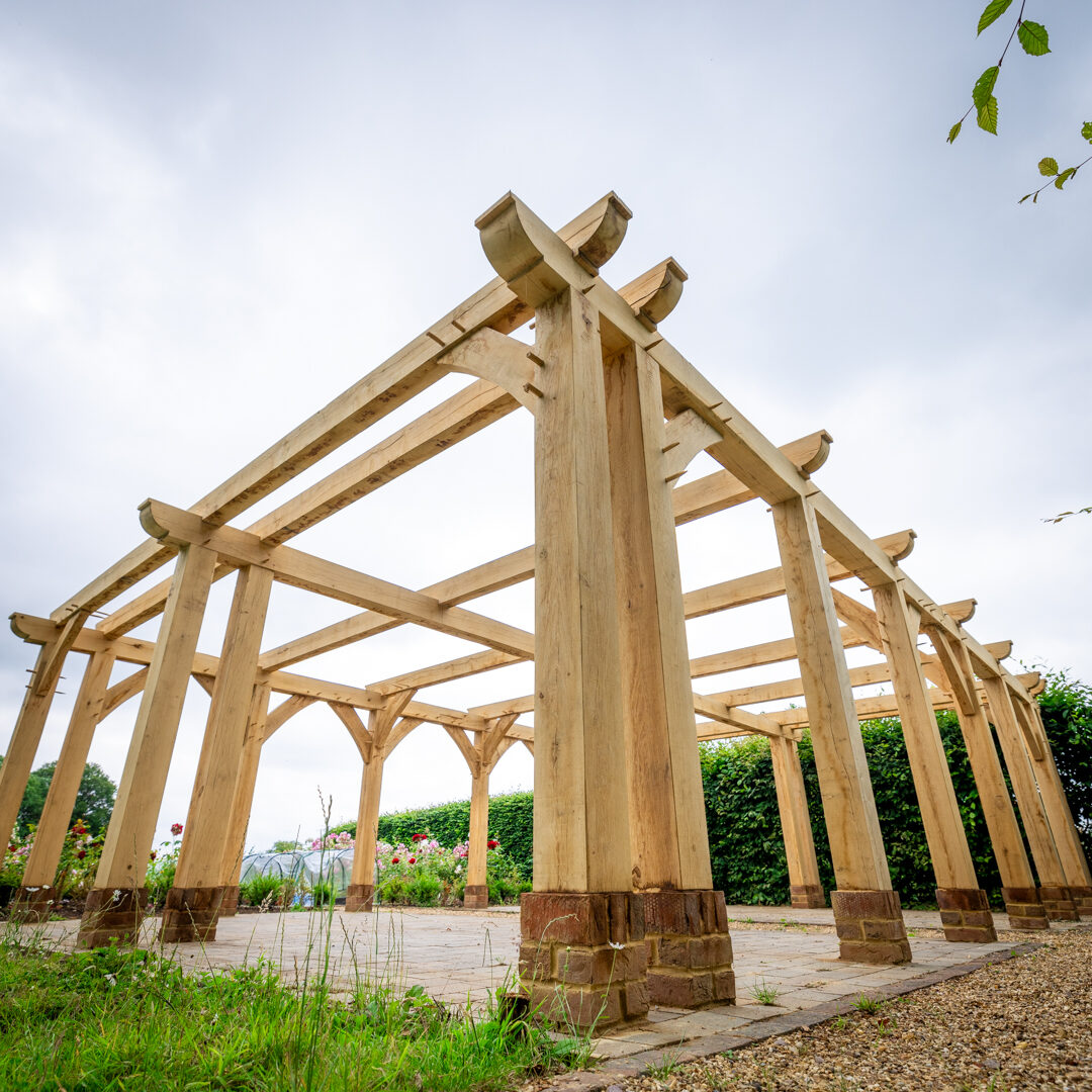 Common House oak pergola