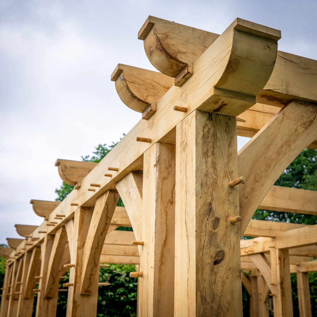 Common House oak pergola