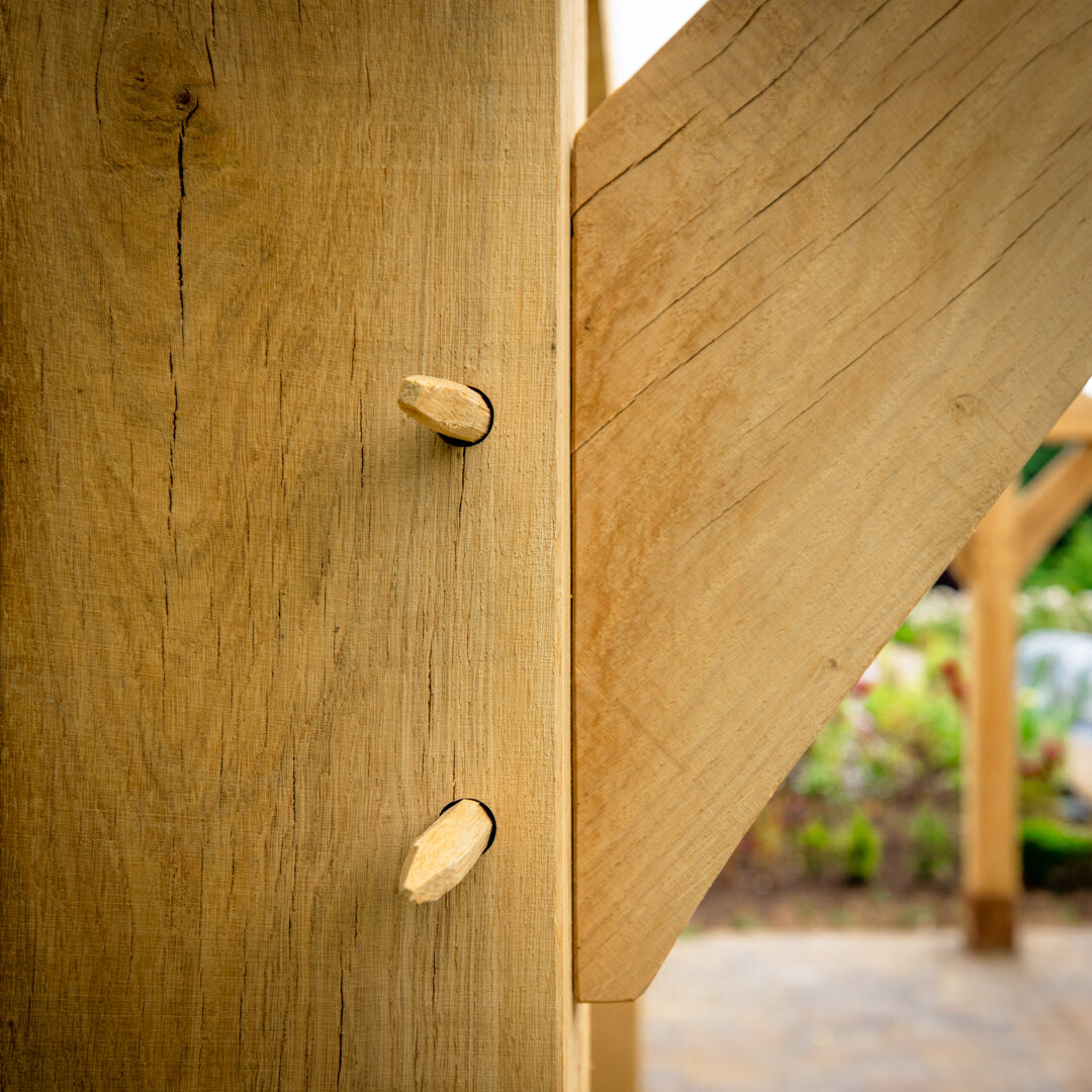 Common House oak pergola