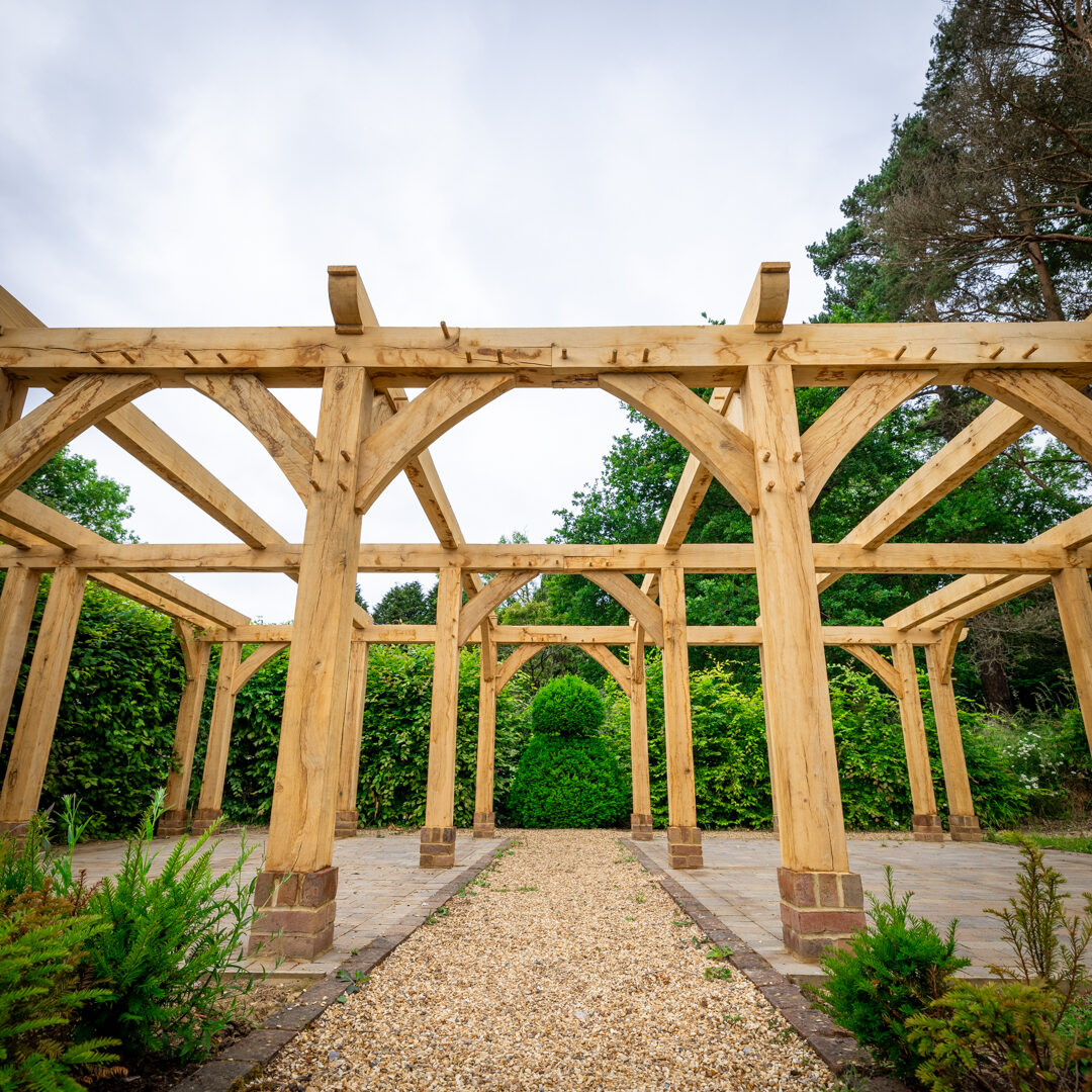 Common House oak pergola