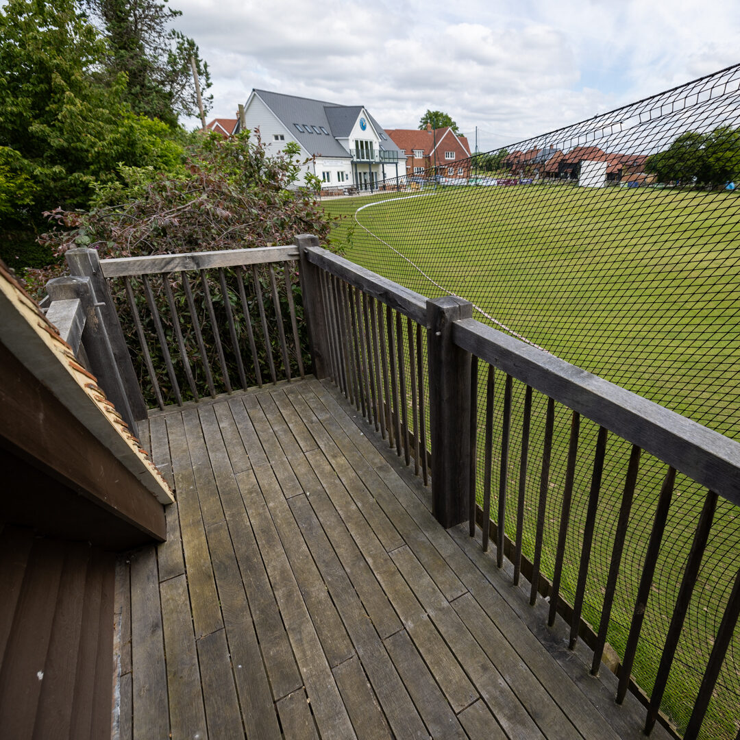 Bespoke external oak staircase